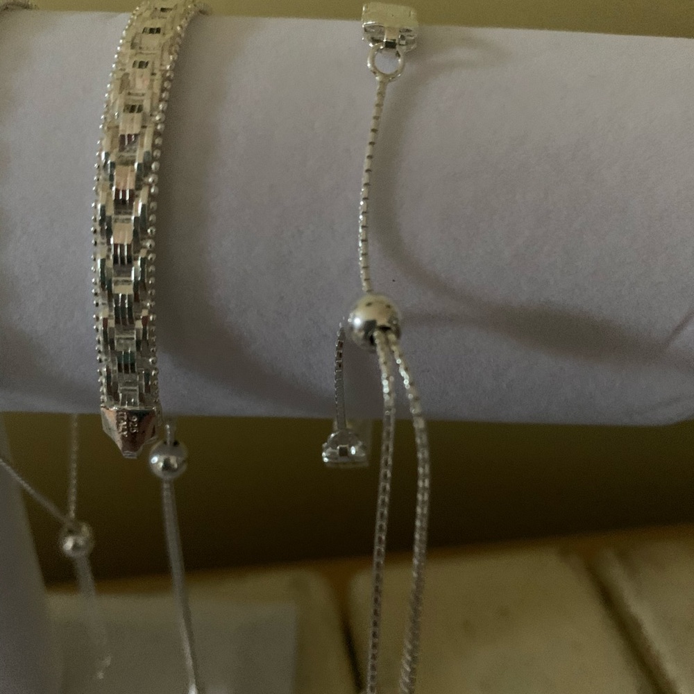 Sterling sliver adjustable Riccio bracelets - Picture 3 of 3